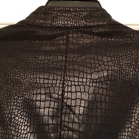 Croc Embossed Moto Jacket - Picture 10 of 14